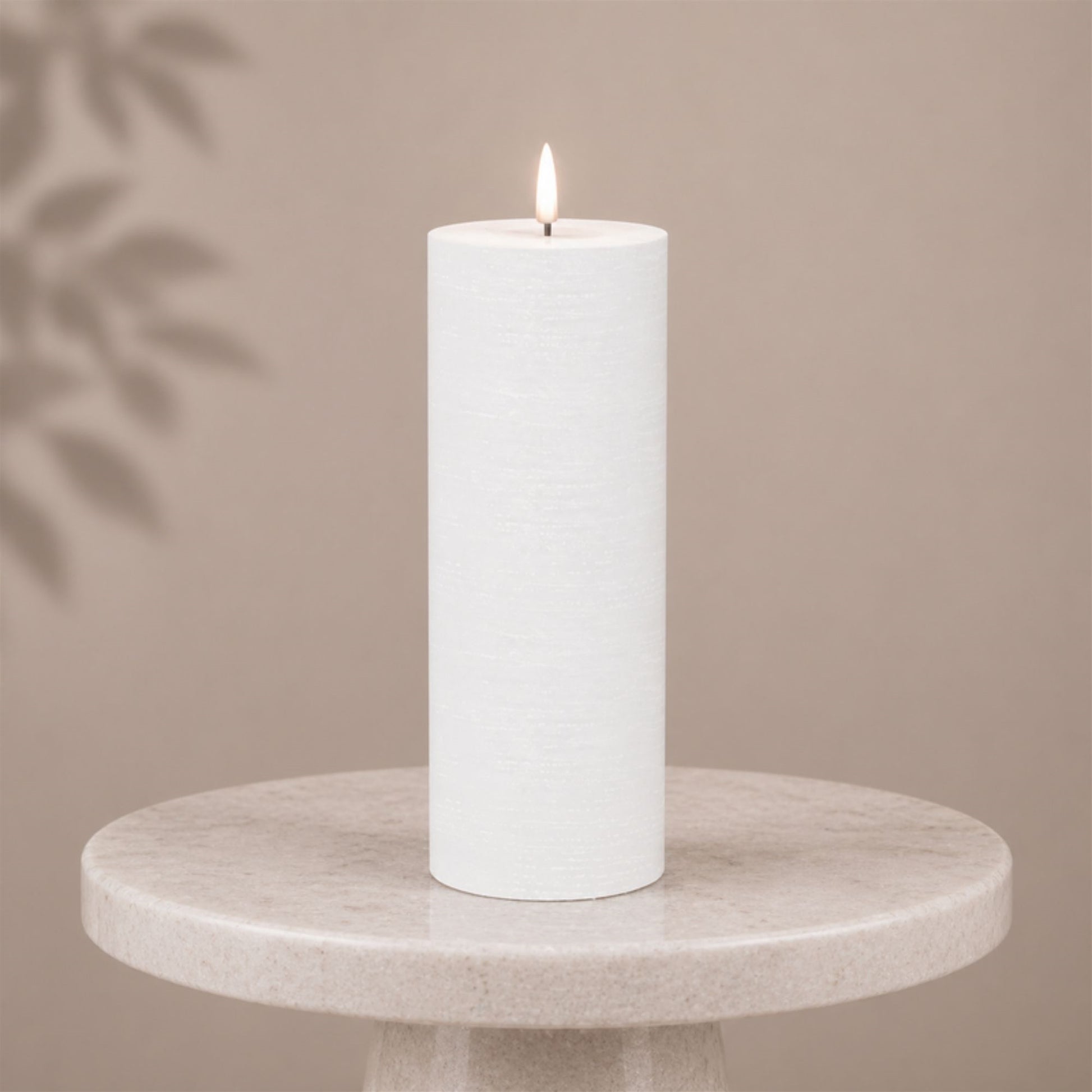 FIA Wick White Pillar Candle (Set of 2) alternate view 2