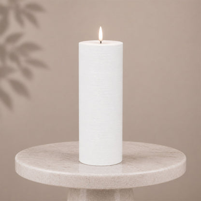 FIA Wick White Pillar Candle (Set of 2) alternate view 2