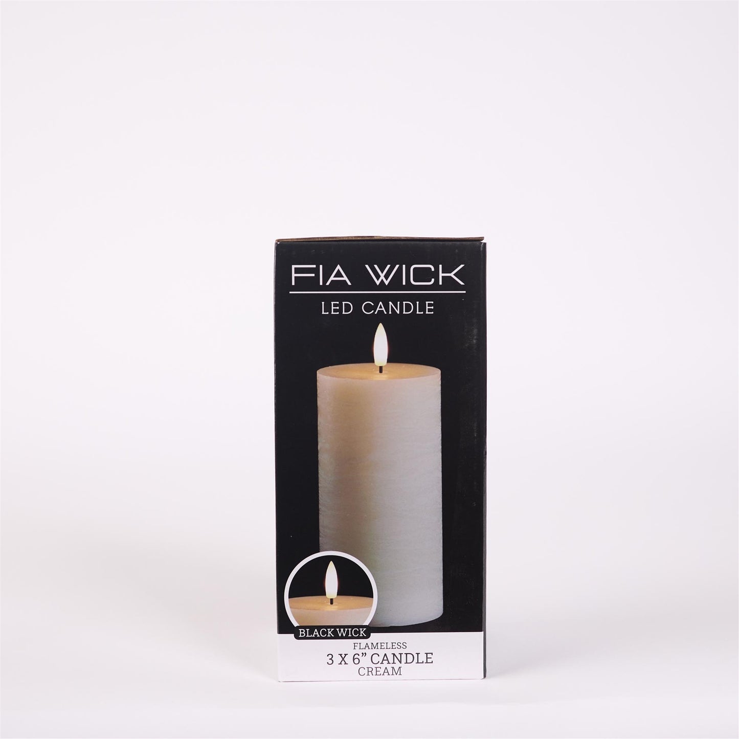 FIA Wick Ivory Pillar Candle (Set of 2) alternate view 3
