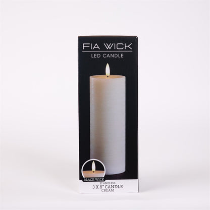 FIA Wick Ivory Pillar Candle (Set of 2) alternate view 3