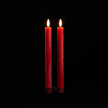 FIA Wick Red Taper Candle (Set of 2) alternate view 3