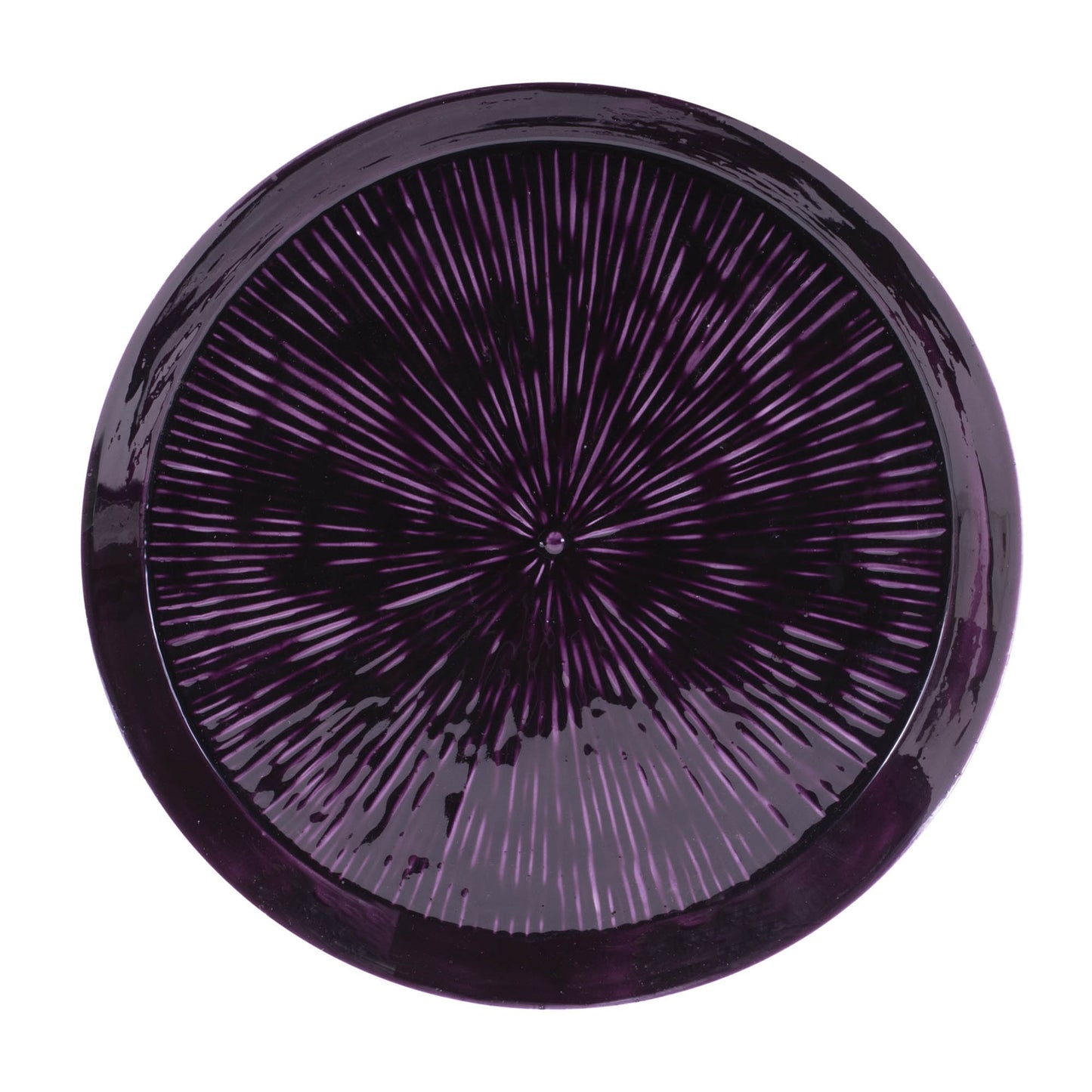 Round Etched Metal Tray 13.5"D alternate view 2