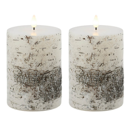 FIA Wick Birch Design Pillar Candle (Set of 2) alternate view 4