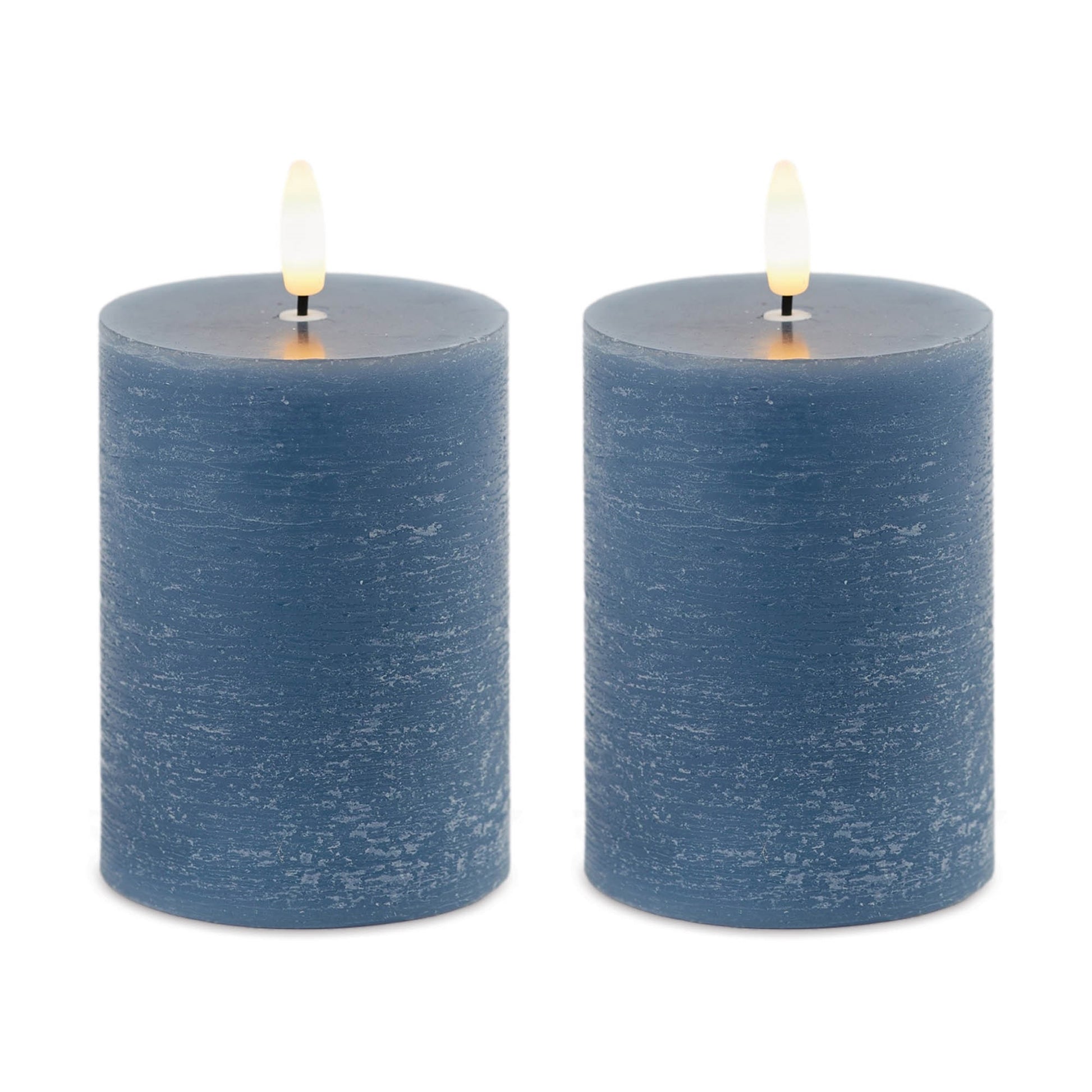 FIA Wick Blue Pillar Candle (Set of 2) alternate view 3