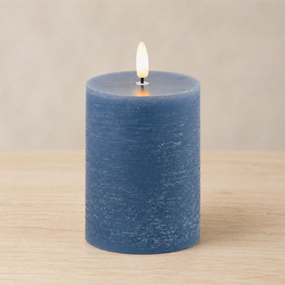 FIA Wick Blue Pillar Candle (Set of 2) alternate view 2