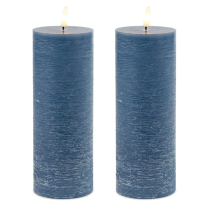 FIA Wick Blue Pillar Candle (Set of 2) alternate view 3