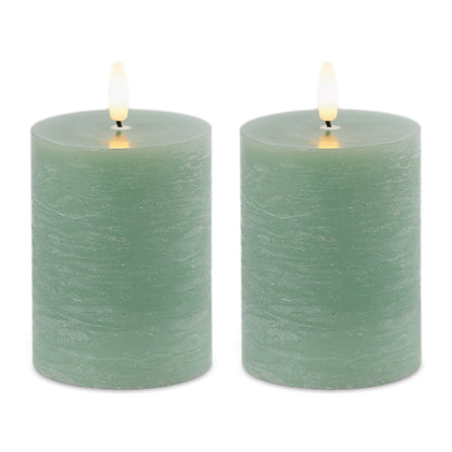 FIA Wick Green Pillar Candle (Set of 2) alternate view 3