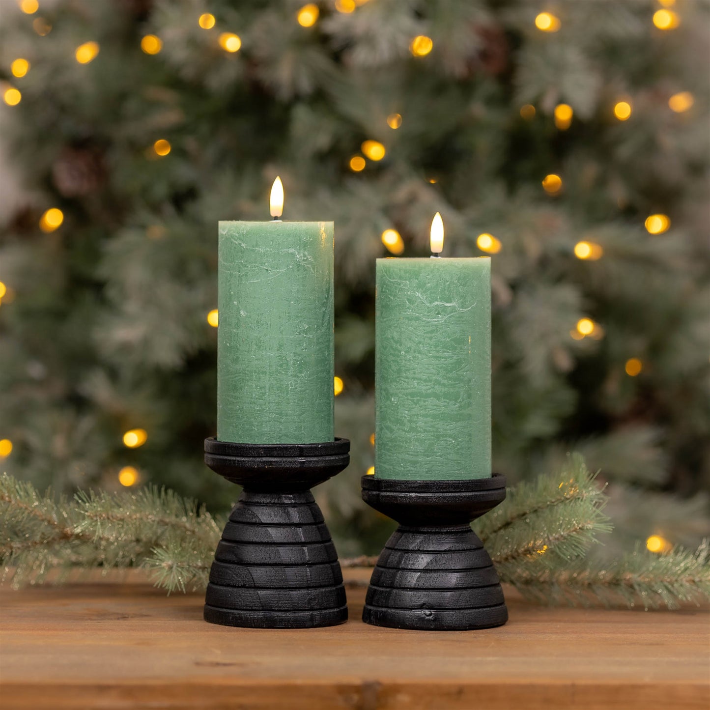 FIA Wick Green Pillar Candle (Set of 2) alternate view 3
