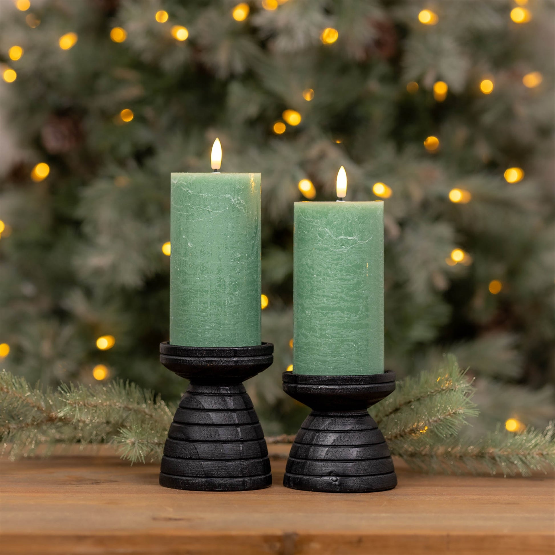 FIA Wick Green Pillar Candle (Set of 2) alternate view 3