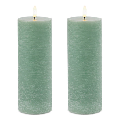 FIA Wick Green Pillar Candle (Set of 2) alternate view 3