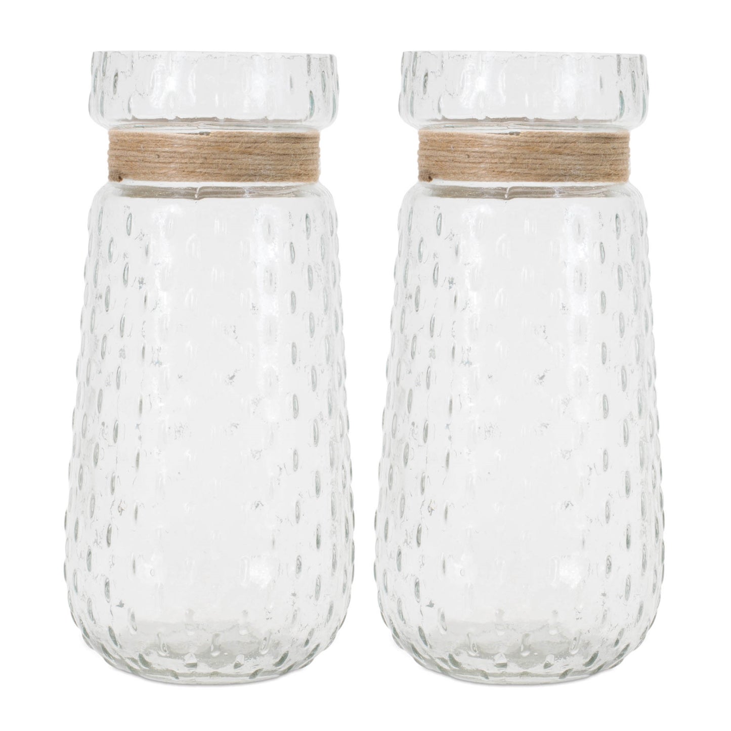 Texture Glass Vase with Jute Accent (Set of 2) alternate view 2