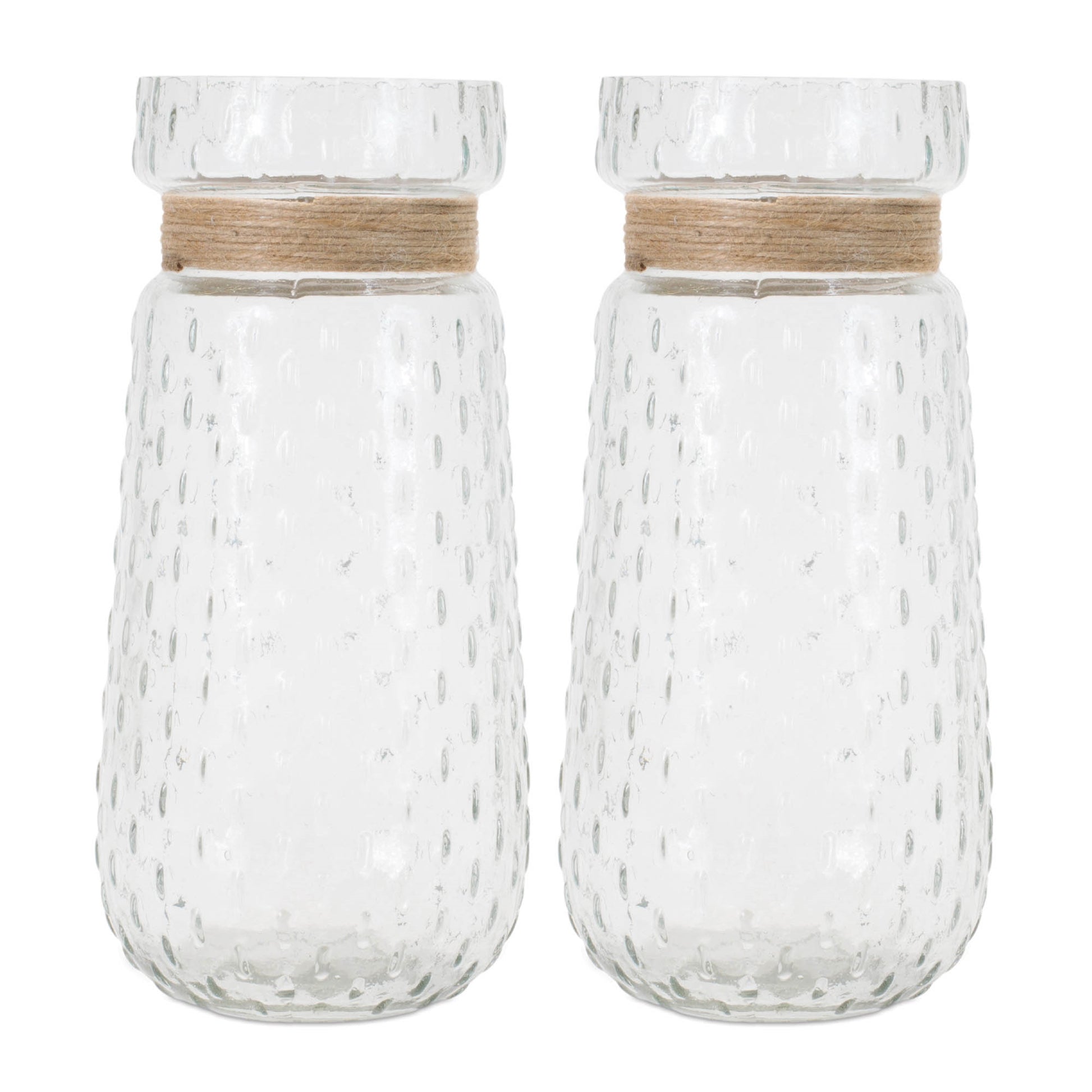 Texture Glass Vase with Jute Accent (Set of 2) alternate view 2