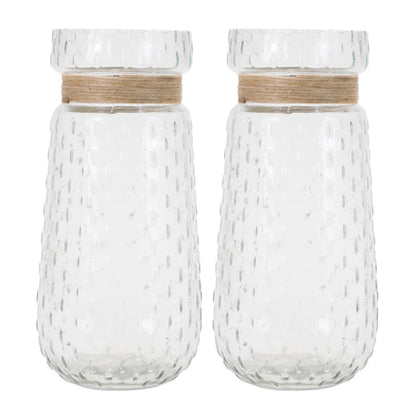 Texture Glass Vase with Jute Accent (Set of 2) alternate view 2