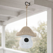 Mushroom Birdhouse with Wicker Design 8"H alternate view 2