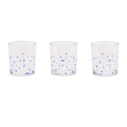 Dotted Glass Votive Candle Holder (Set of 3)