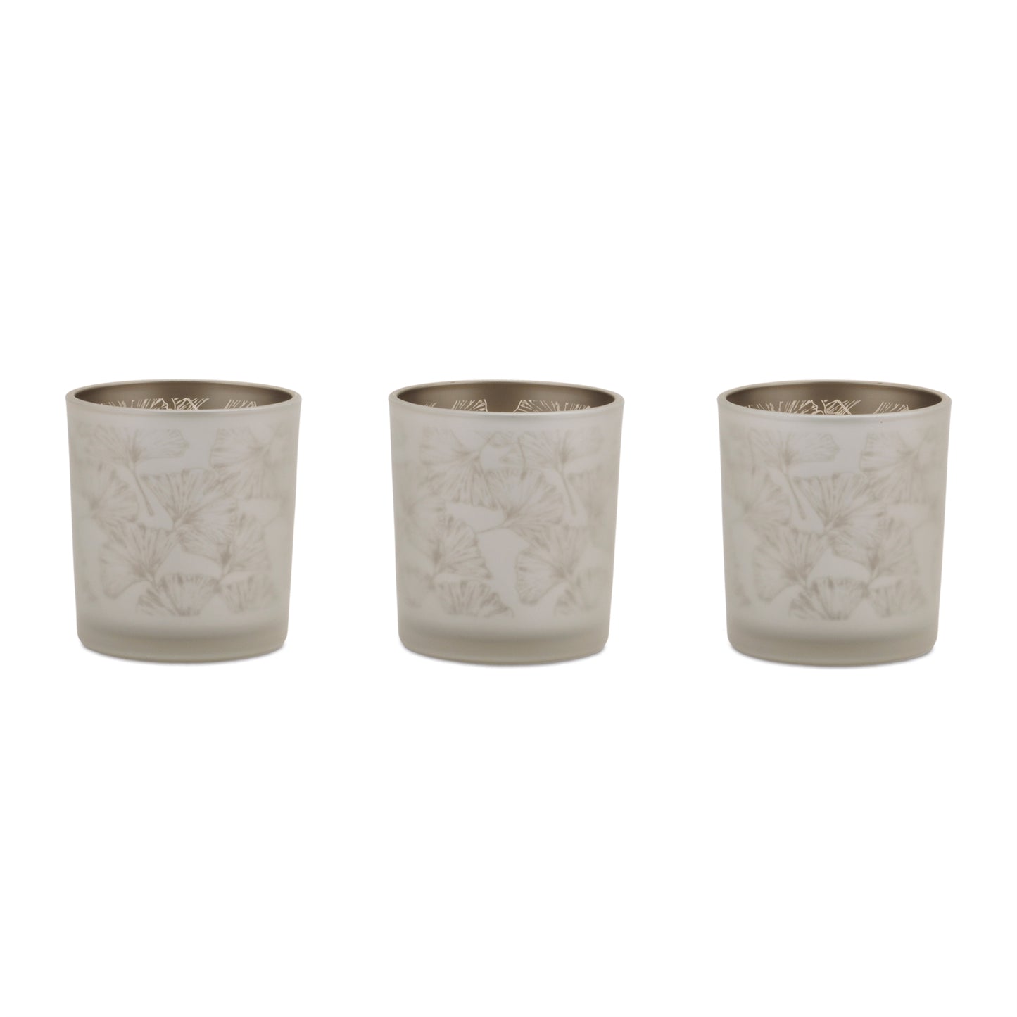 Frosted Glass Votive Holders (Set of 3)