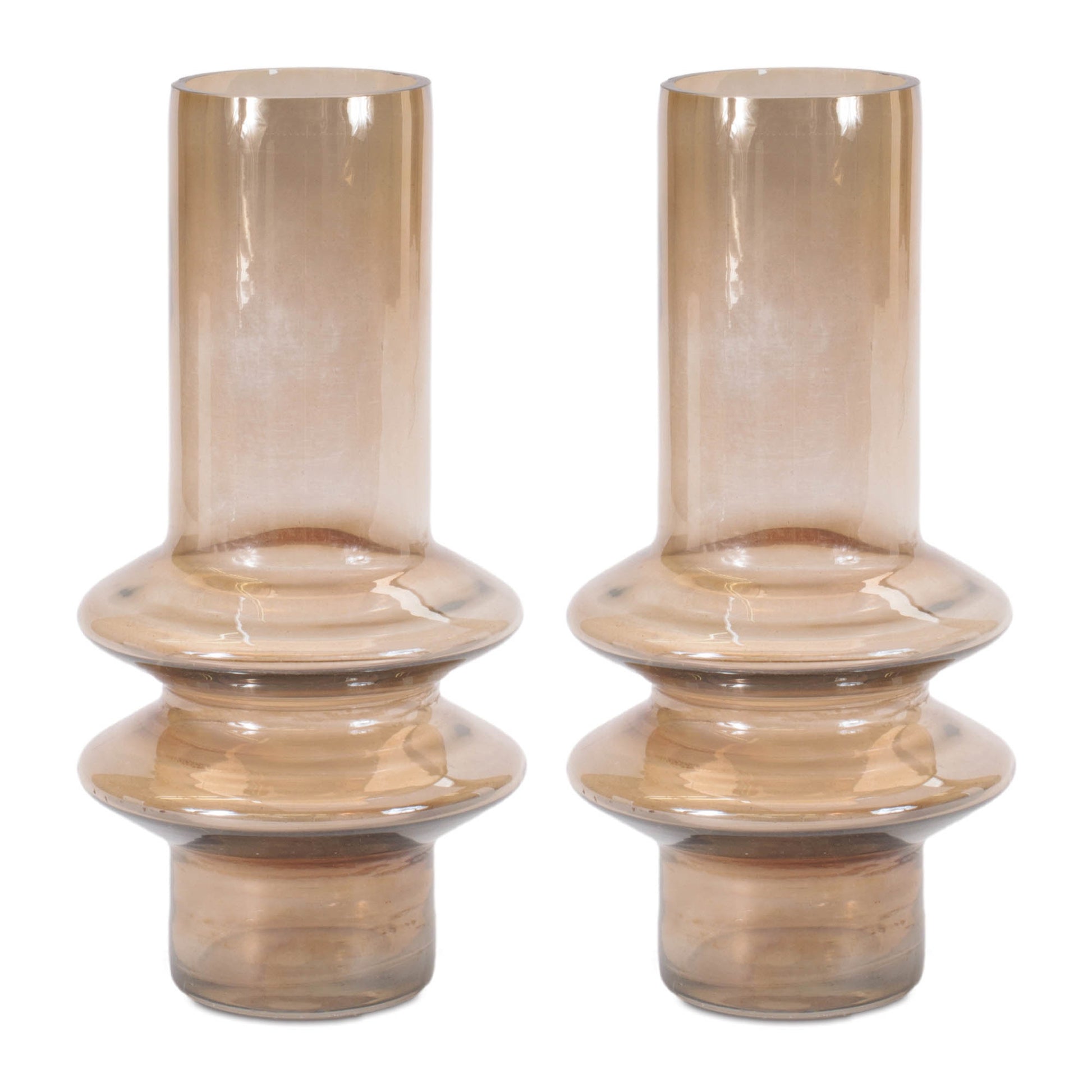 Modern Glass Cylinder Vase (Set of 2) alternate view 2