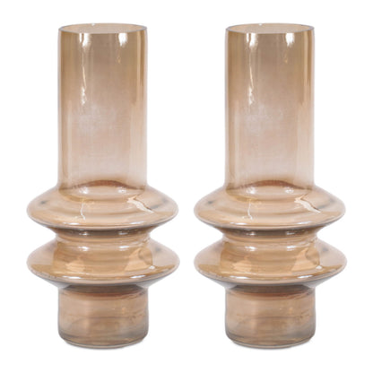 Modern Glass Cylinder Vase (Set of 2) alternate view 2