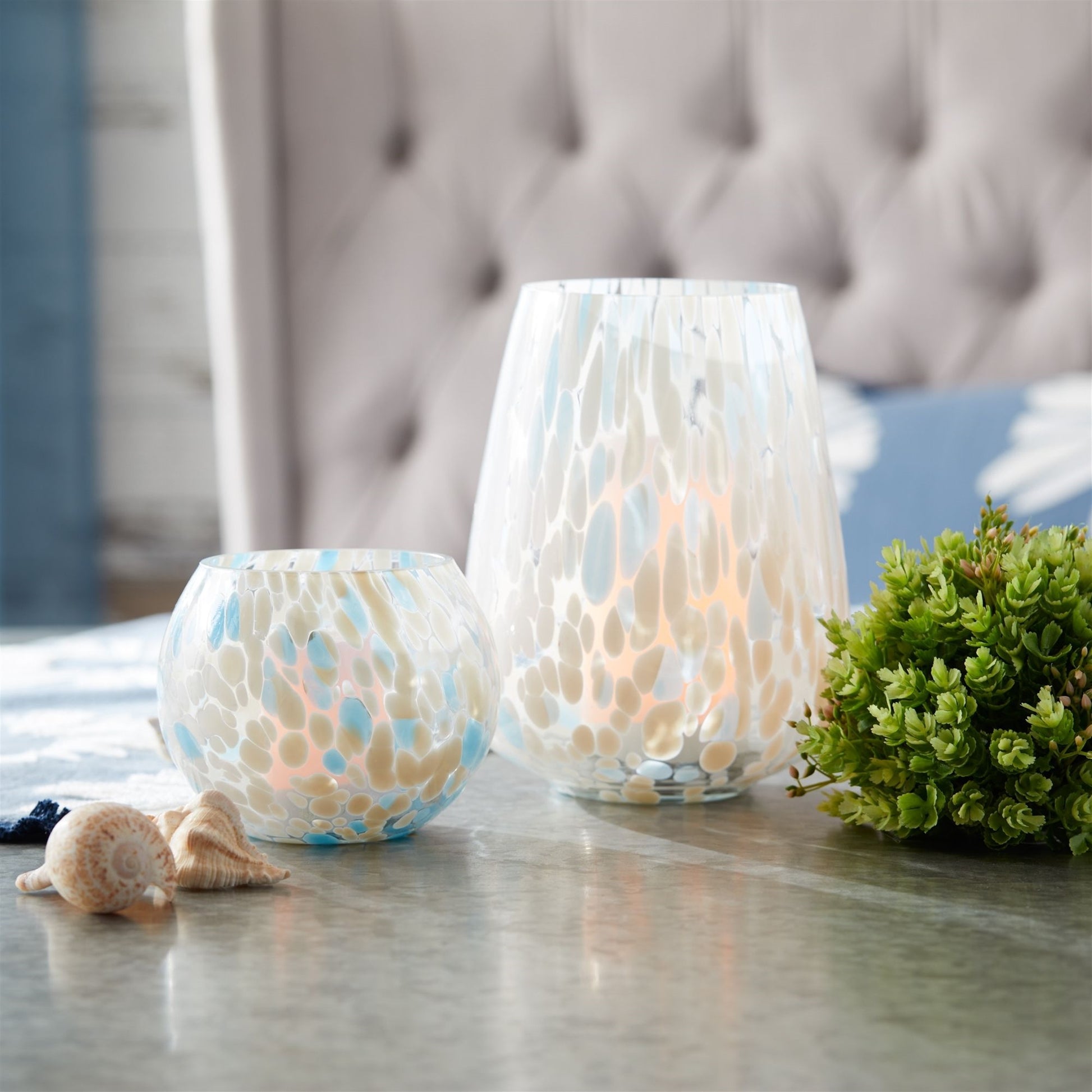 Painted Glass Candle Holder Vase (Set of 4) alternate view 2