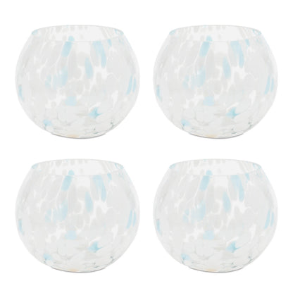 Painted Glass Candle Holder Vase (Set of 4)