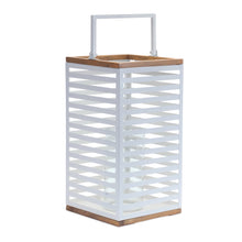 Metal Box Lantern with Natural Wood Accents (Set of 2) alternate view 2