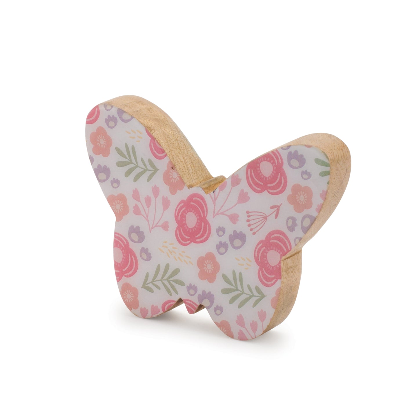 Wood Floral Patterned Butterfly Decor (Set of 2) alternate view 4