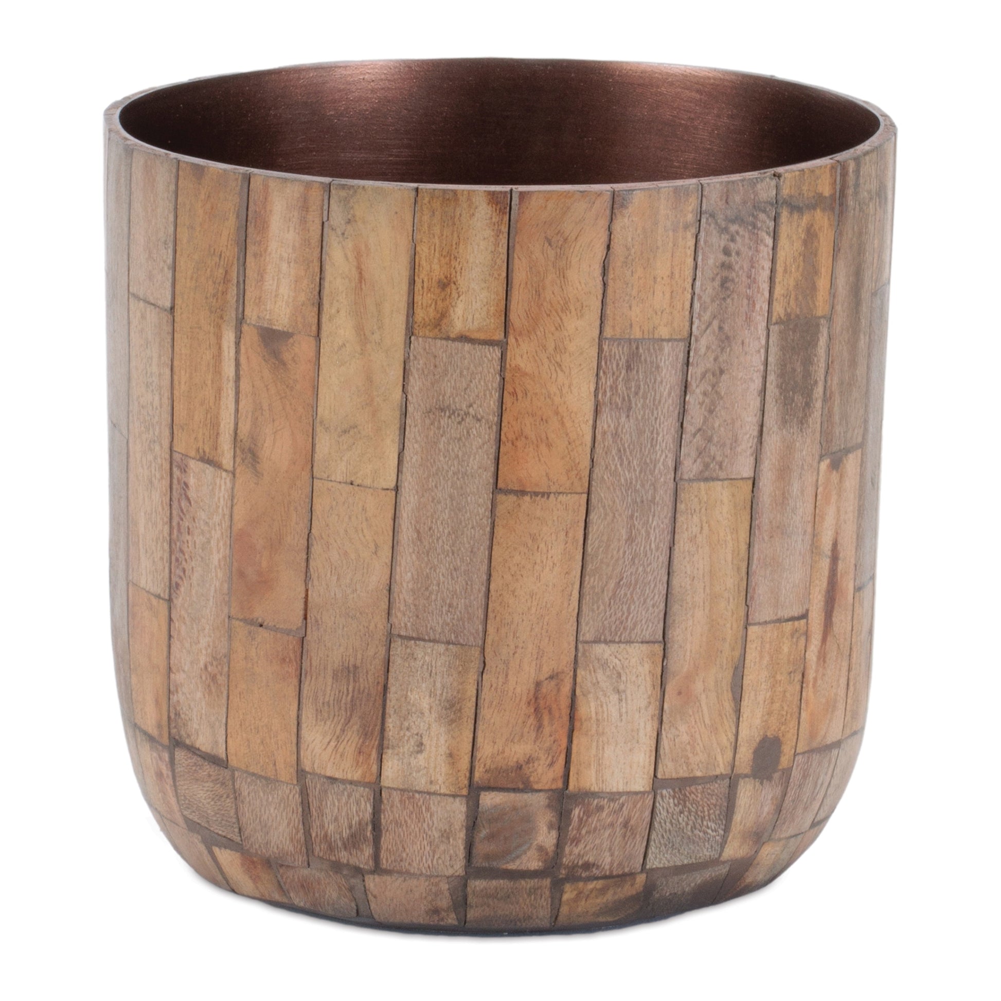 Round Wooden Planter (Set of 2) alternate view 2