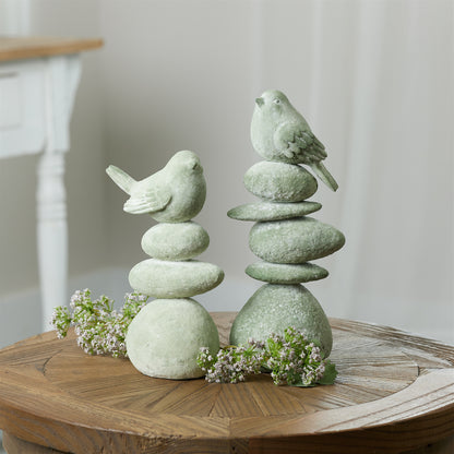 Bird on Rock Stack Figurine (Set of 4) alternate view 2