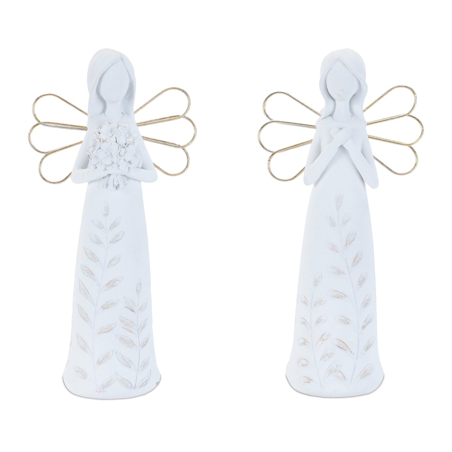 Etched Angel Figurine (Set of 4)