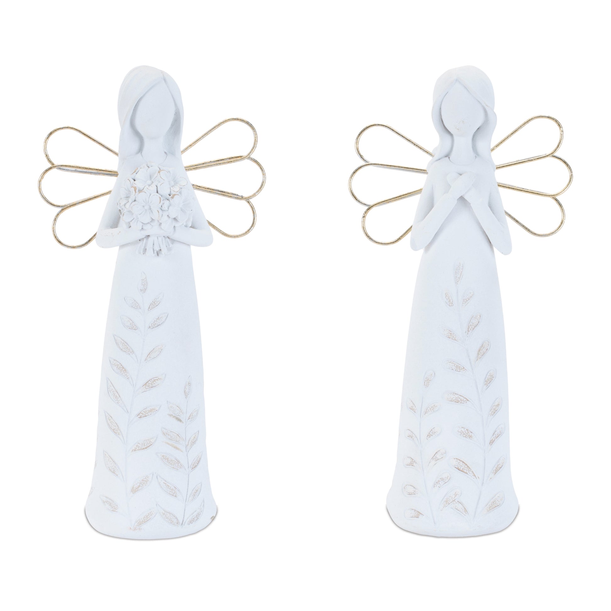 Etched Angel Figurine (Set of 4)