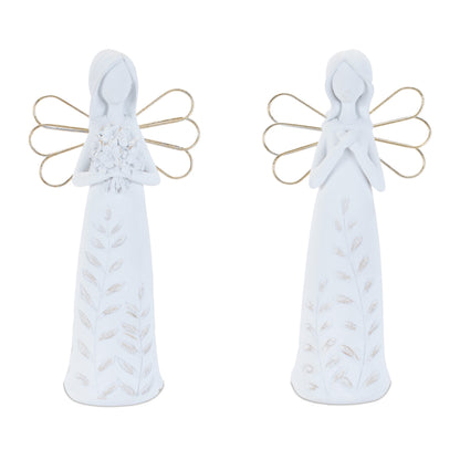 Etched Angel Figurine (Set of 4)