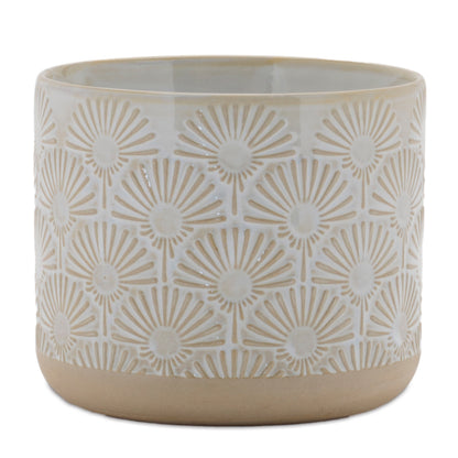 Porcelain Geometric Patterned Planter (Set of 2) alternate view 4