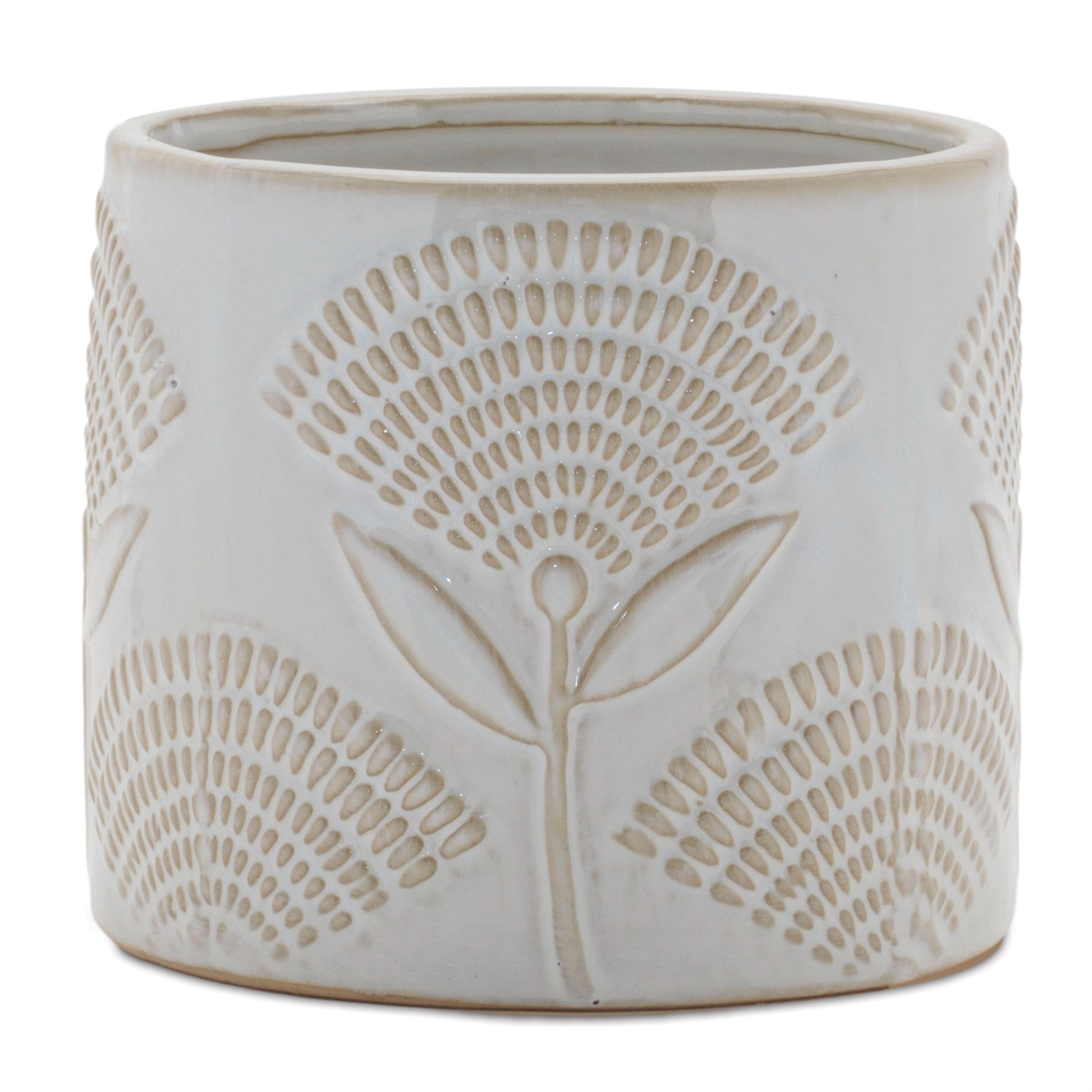 Porcelain Floral Patterned Planter (Set of 2) alternate view 3