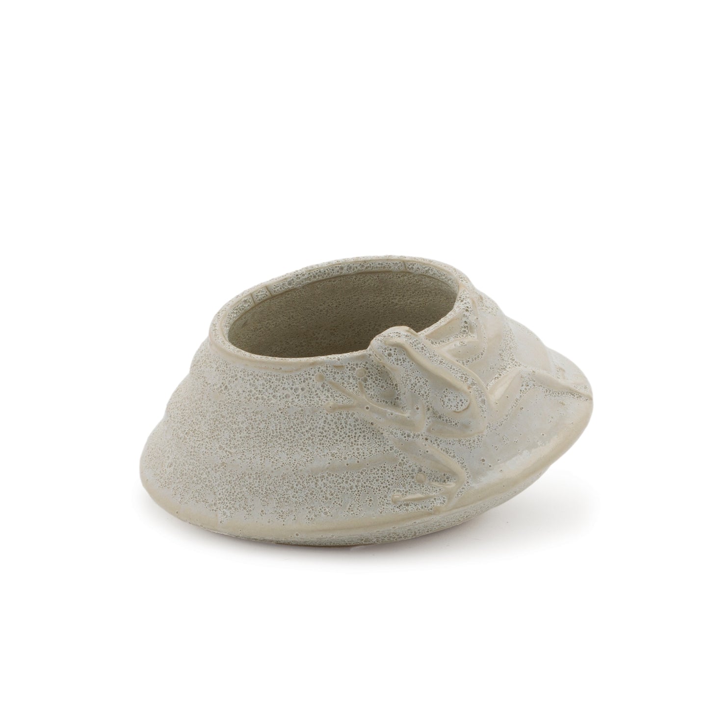 Round Porcelain Planter with Frog (Set of 2) alternate view 4