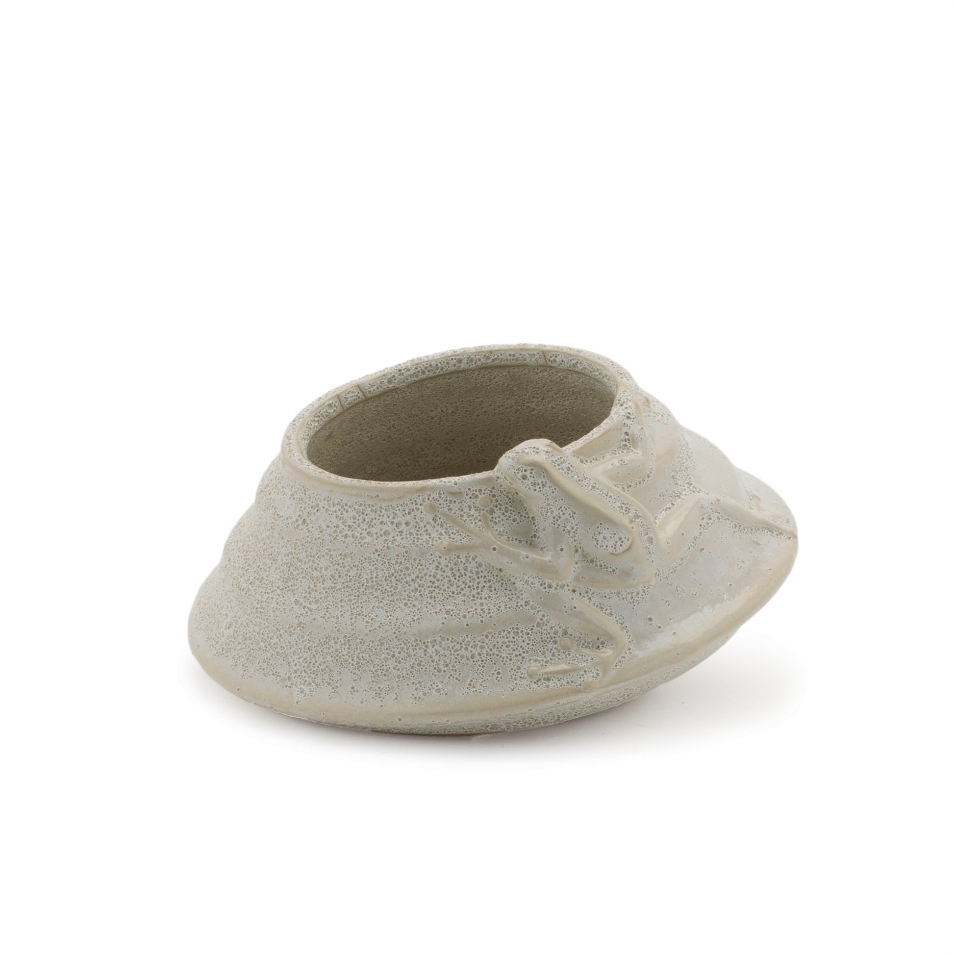 Round Porcelain Planter with Frog (Set of 2) alternate view 4