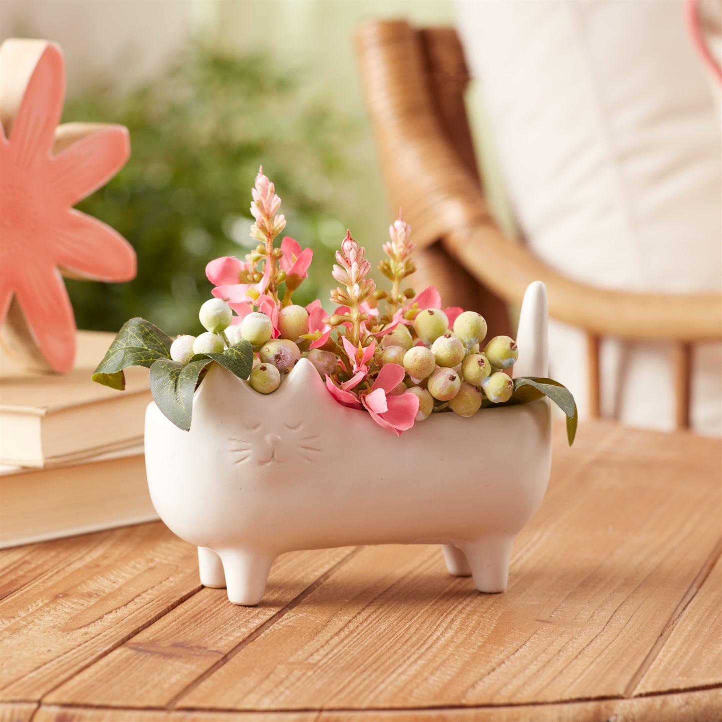 Ceramic Cat Planter (Set of 2) alternate view 3