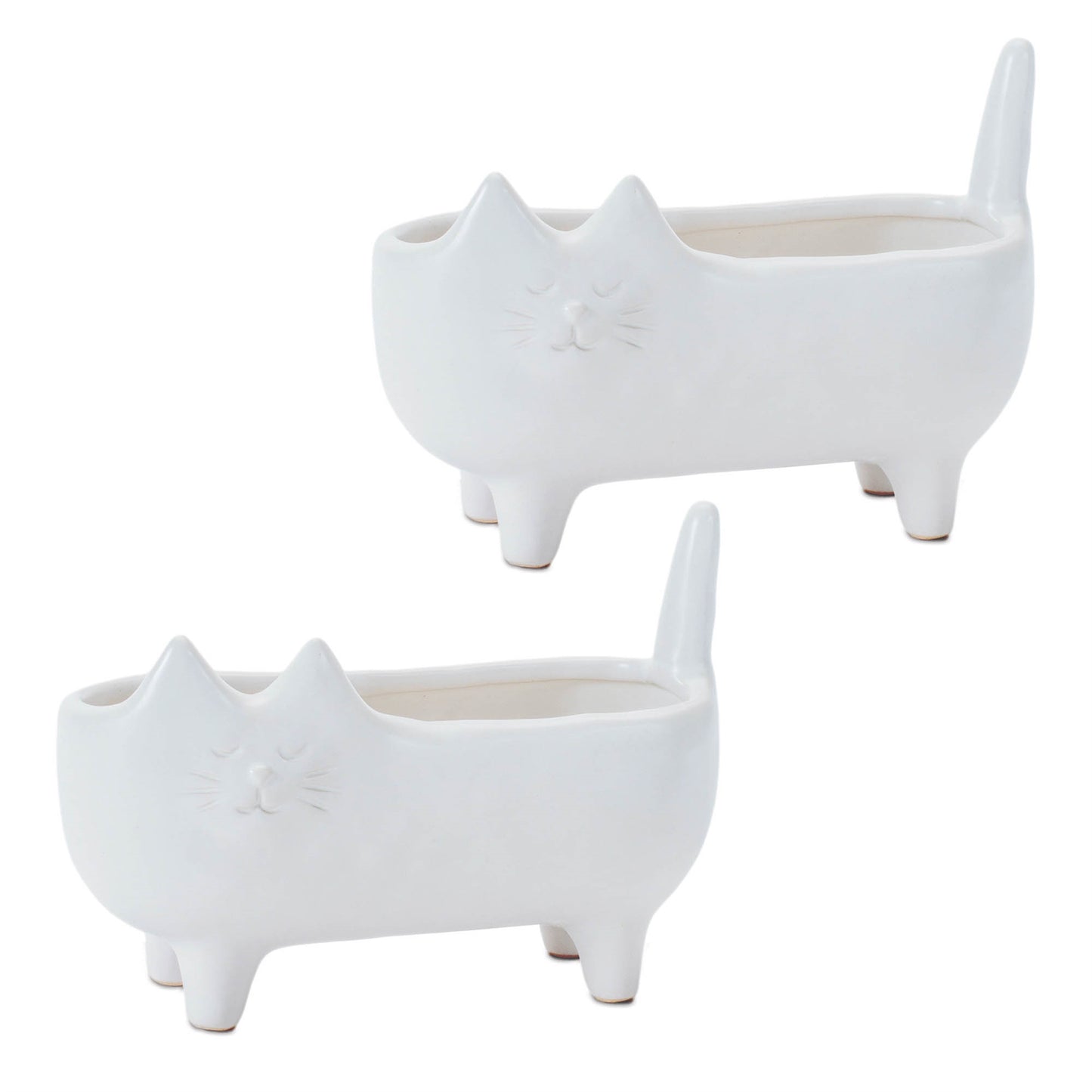 Ceramic Cat Planter (Set of 2) alternate view 4