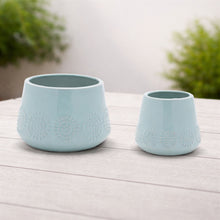 Ceramic Starburst Pattern Planter (Set of 2) alternate view 2