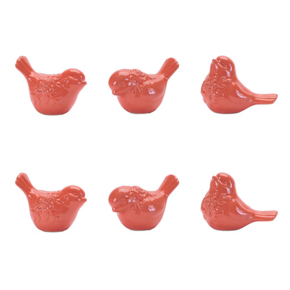 Ceramic Floral Bird Figurine (Set of 6) alternate view 6