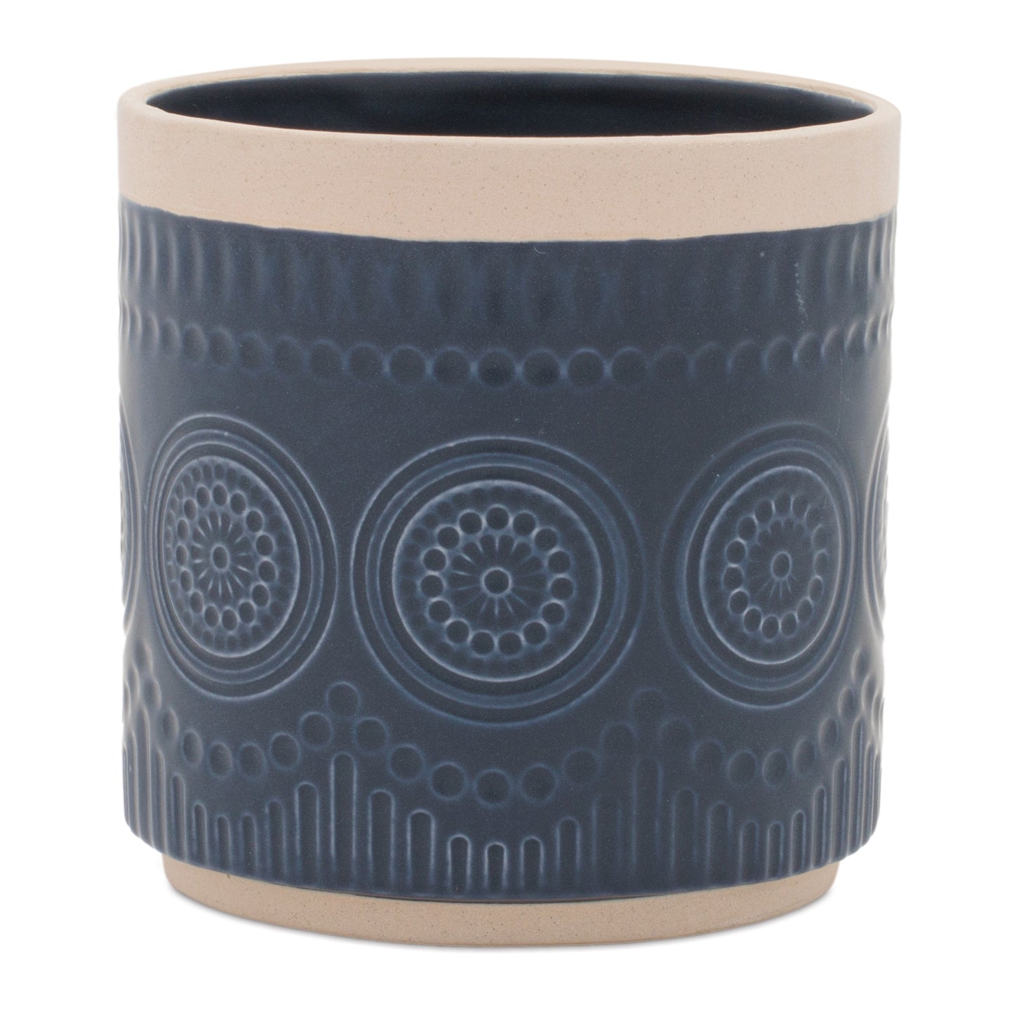 Ceramic Mandala Pattern Planter (Set of 2) alternate view 3
