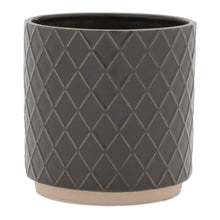 Ceramic Diamond Pattern Planter (Set of 2) alternate view 2
