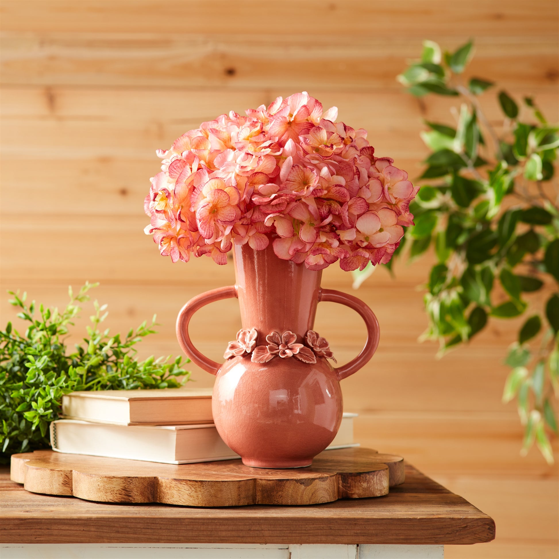 Storeware Vase with Floral Accent (Set of 2) alternate view 2
