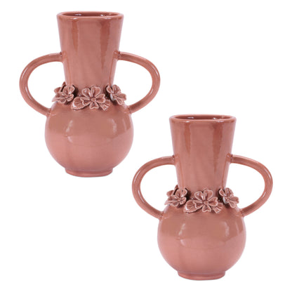 Storeware Vase with Floral Accent (Set of 2) alternate view 3