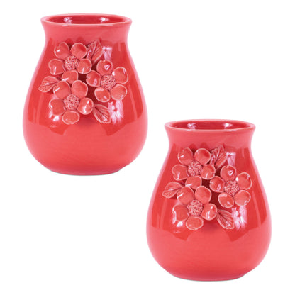 Storeware Vase with Floral Accent (Set of 2) alternate view 4
