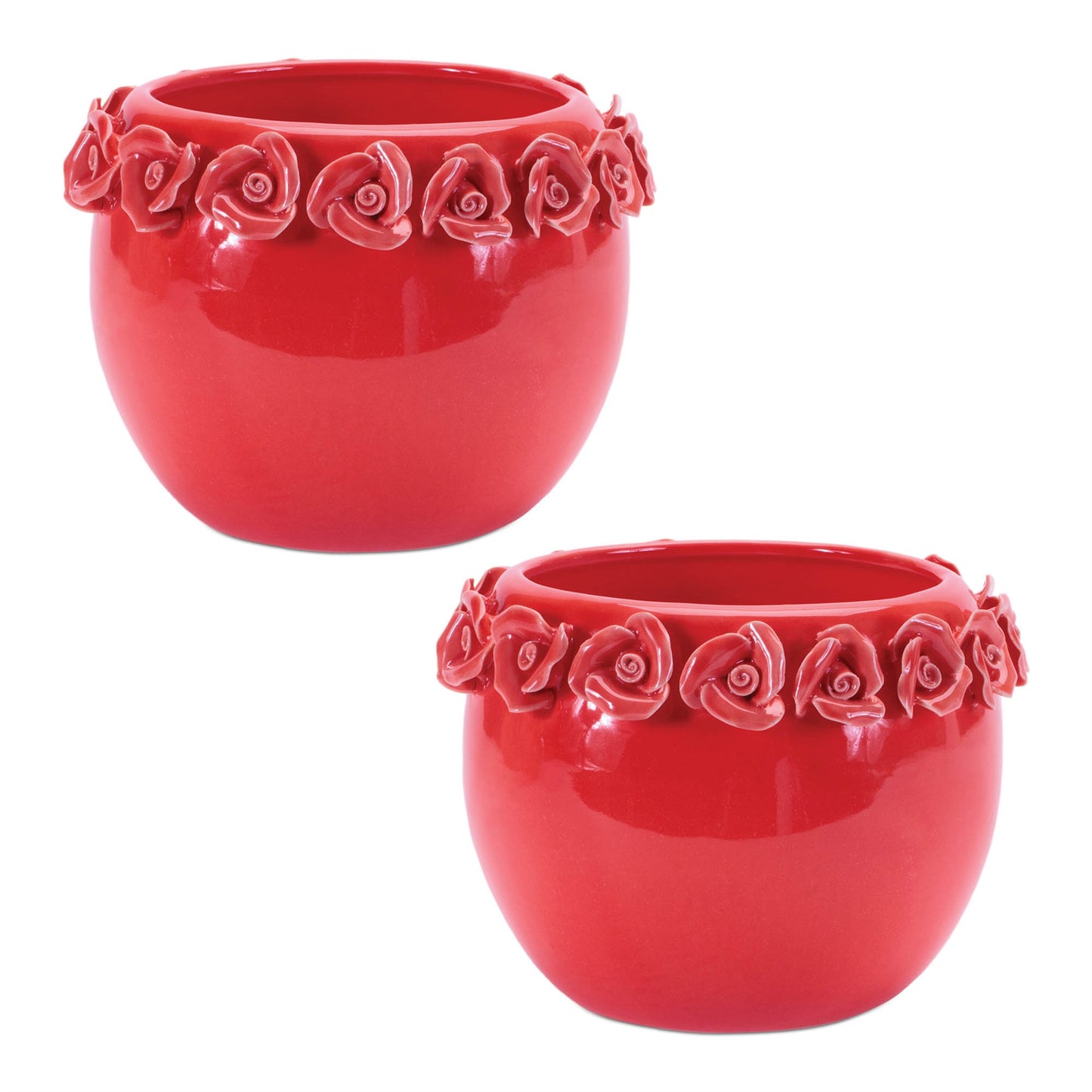 Storeware Bud Vase with Floral Accent (Set of 2) alternate view 3