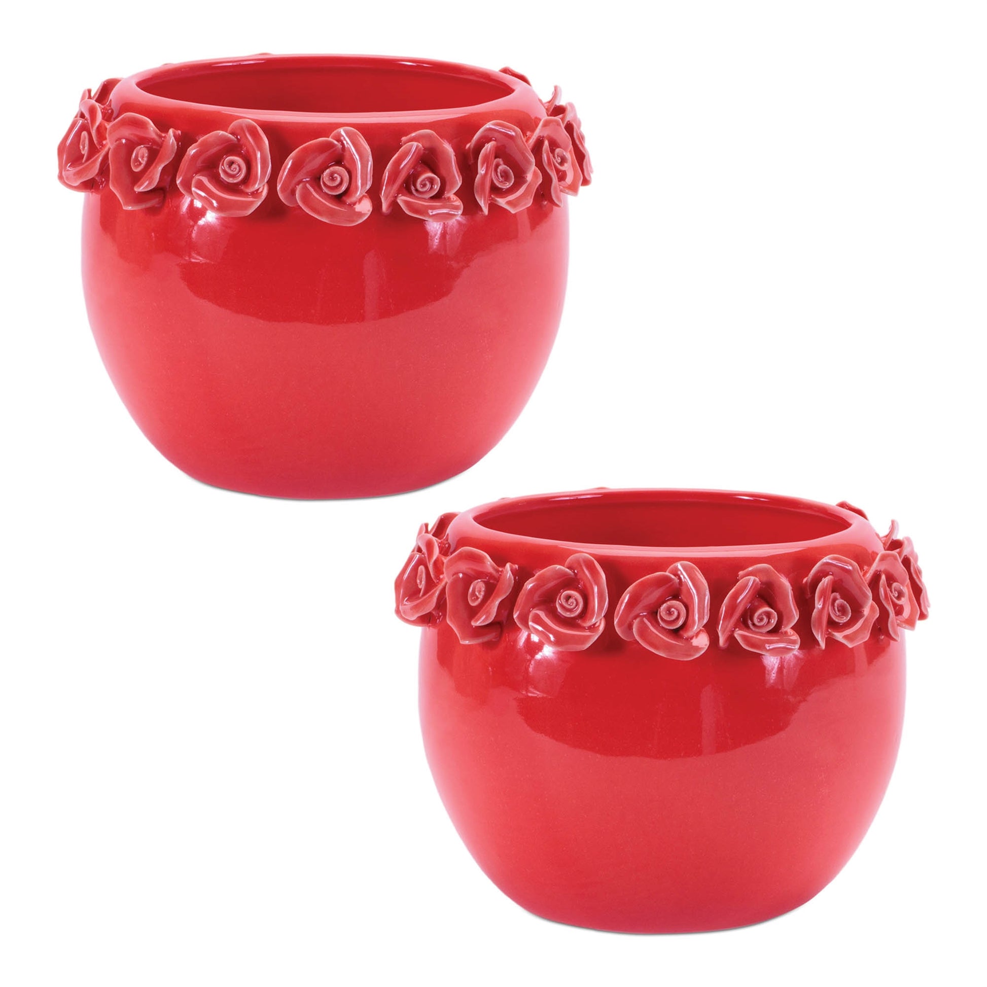 Storeware Bud Vase with Floral Accent (Set of 2) alternate view 3