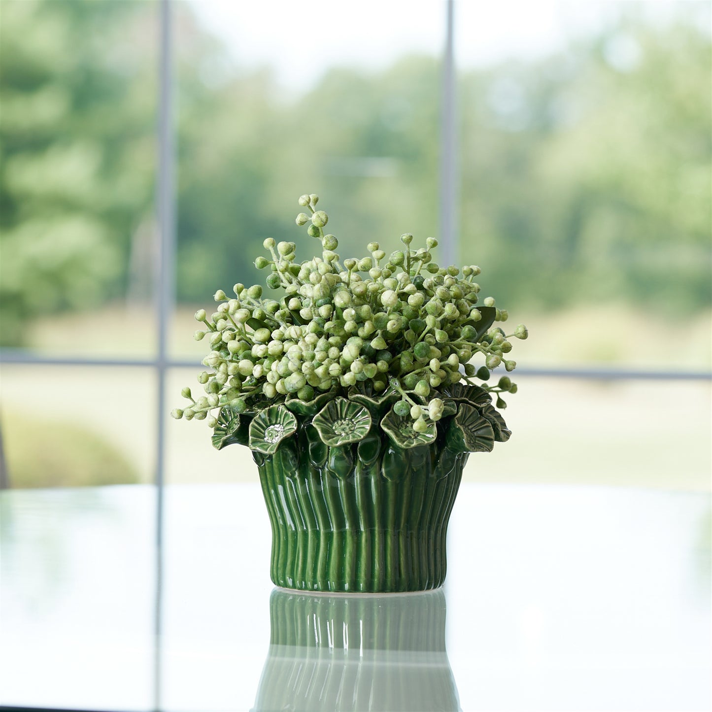 Storeware Bud Vase with Floral Accent (Set of 2) alternate view 2