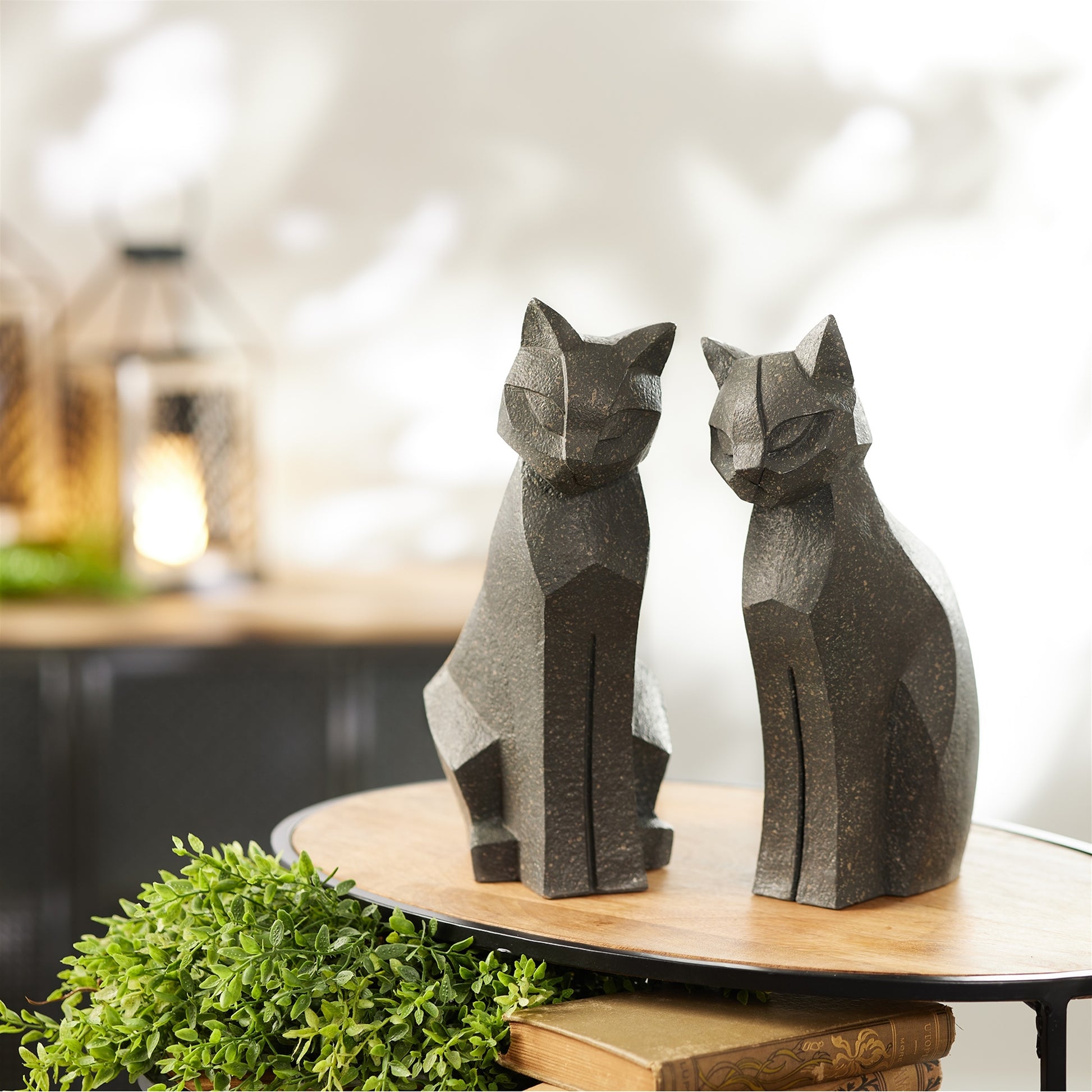 Modern Sitting Cat Statue (Set of 4) alternate view 2