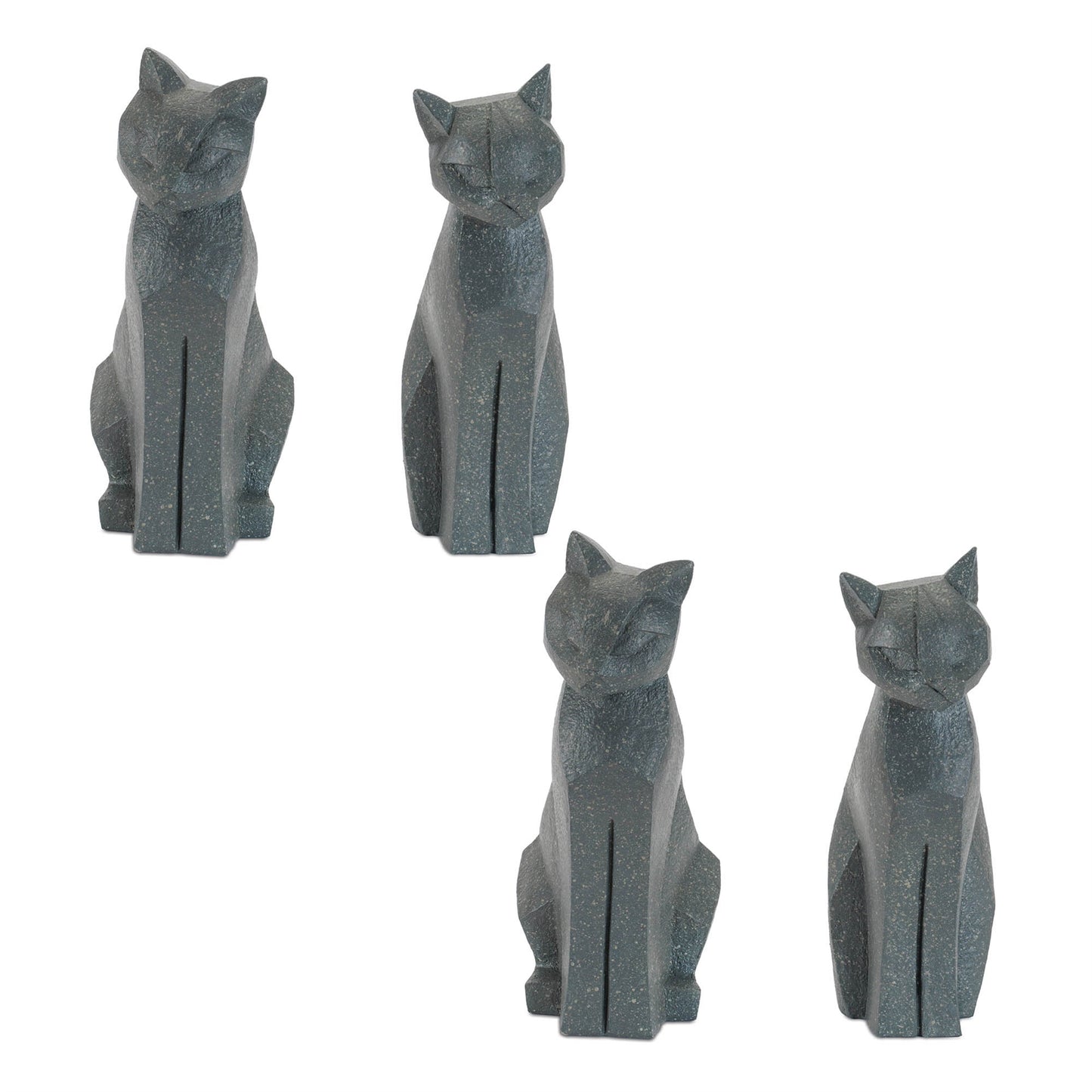 Modern Sitting Cat Statue (Set of 4) alternate view 3