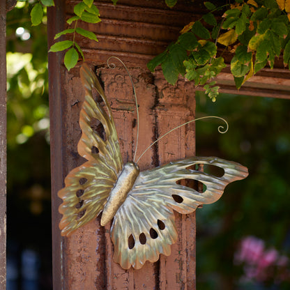 Distressed Metal Butterfly Wall Hanging (Set of 2) alternate view 2